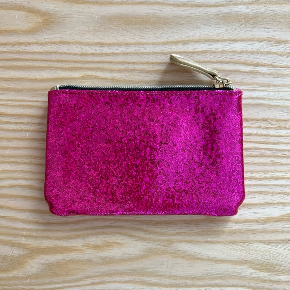 Betsey Johnson Pink Sparkle & Shine Coin / Change Purse - Picture 2 of 5